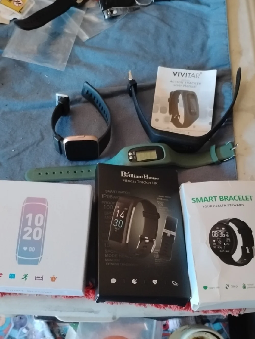 Green Fitness Tracker Smart Bracelets& Watches- Activity Trackers(6)